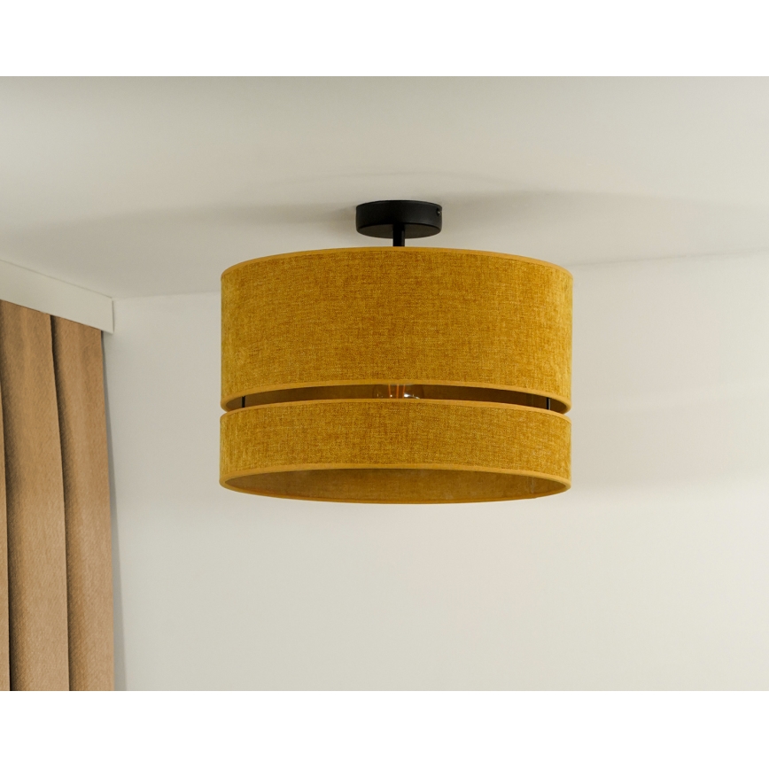 Duolla - Virsapmetuma lustra DOUBLE 1xE27/15W/230V d. 40 cm oranža