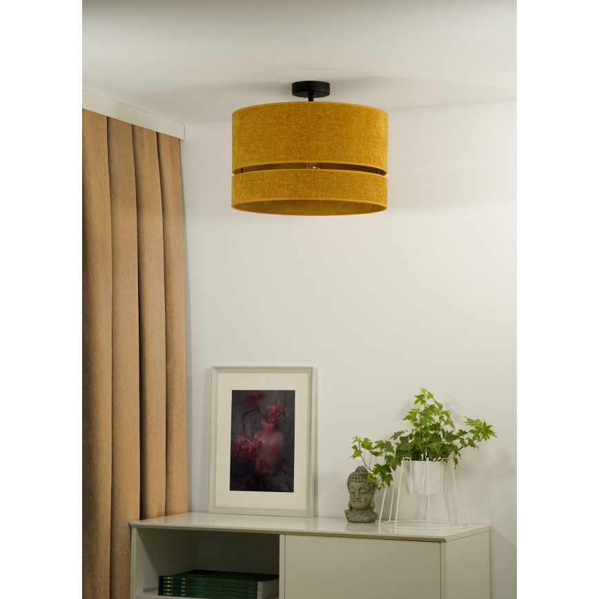 Duolla - Virsapmetuma lustra DOUBLE 1xE27/15W/230V d. 40 cm oranža