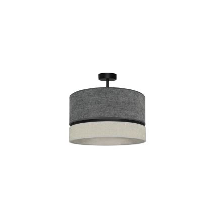 Duolla - Virsapmetuma lustra DOUBLE 1xE27/15W/230V d. 40 cm pelēka
