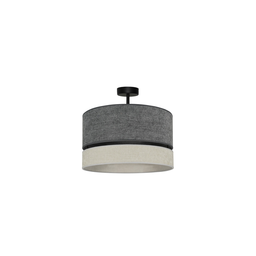 Duolla - Virsapmetuma lustra DOUBLE 1xE27/15W/230V d. 40 cm pelēka