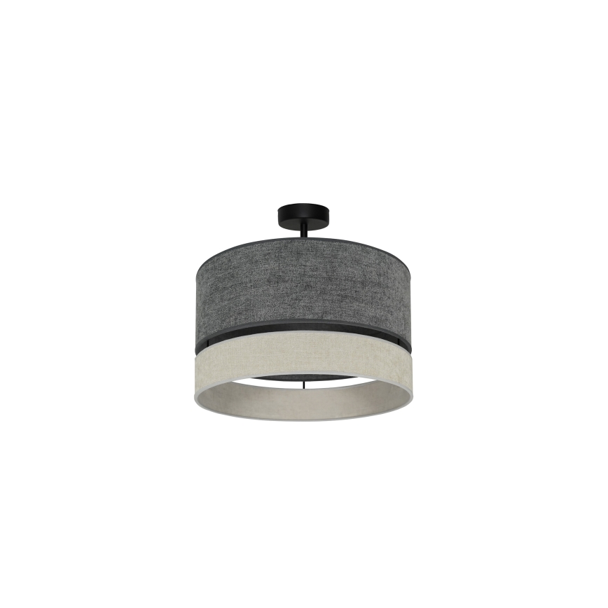 Duolla - Virsapmetuma lustra DOUBLE 1xE27/15W/230V d. 40 cm pelēka