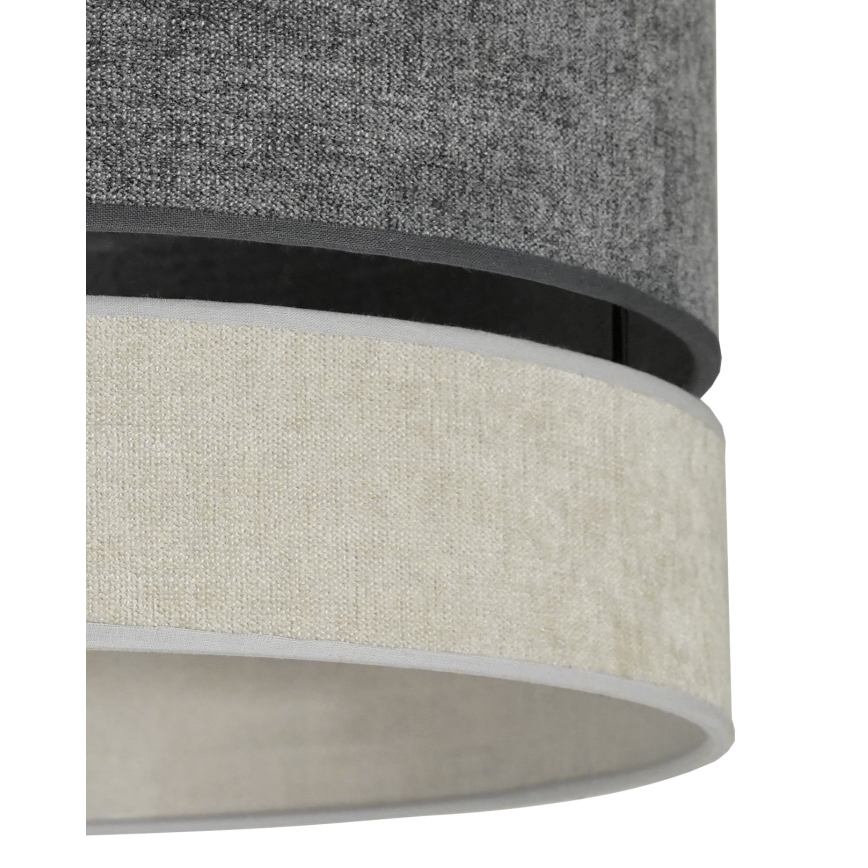 Duolla - Virsapmetuma lustra DOUBLE 1xE27/15W/230V d. 40 cm pelēka
