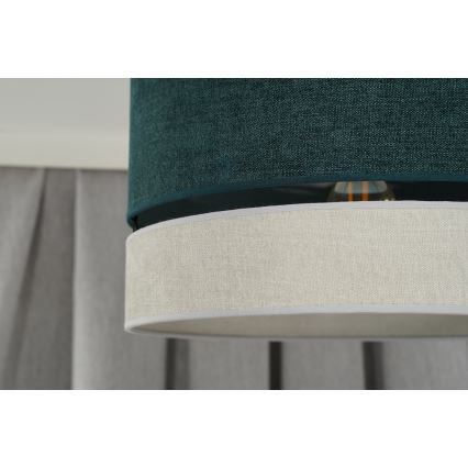 Duolla - Virsapmetuma lustra DOUBLE 1xE27/15W/230V d. 40 cm zaļa/pelēka