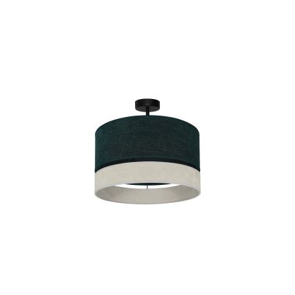 Duolla - Virsapmetuma lustra DOUBLE 1xE27/15W/230V d. 40 cm zaļa/pelēka