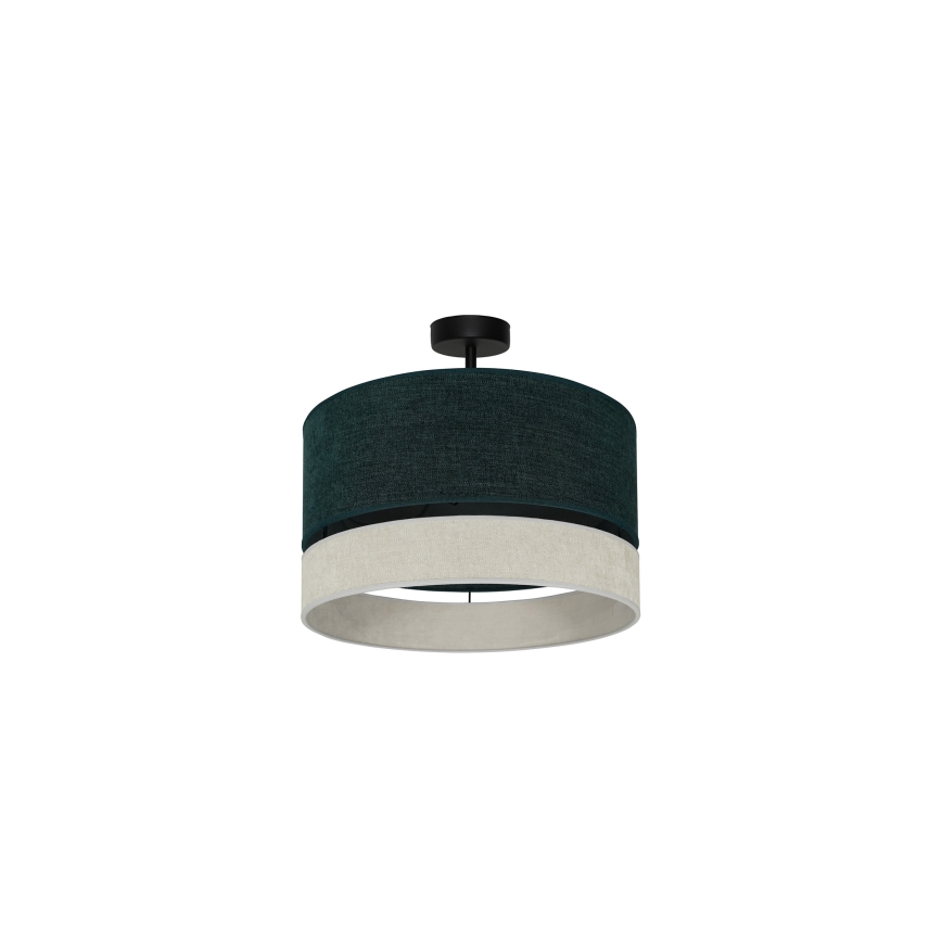 Duolla - Virsapmetuma lustra DOUBLE 1xE27/15W/230V d. 40 cm zaļa/pelēka
