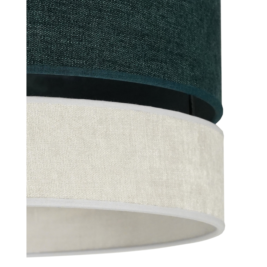 Duolla - Virsapmetuma lustra DOUBLE 1xE27/15W/230V d. 40 cm zaļa/pelēka