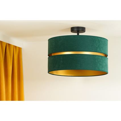 Duolla - Virsapmetuma lustra DUO 1xE27/15W/230V d. 40 cm zaļa/zelta