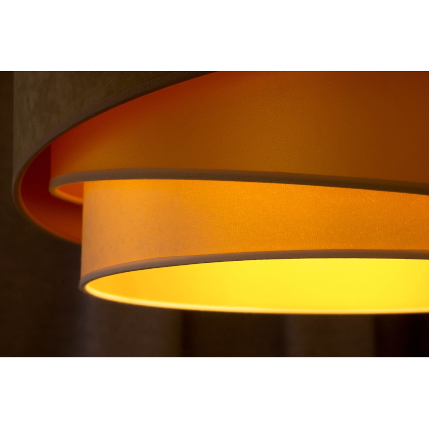 Duolla - Virsapmetuma lustra KOBO 1xE27/15W/230V d. 45 cm bēša/zelta/krēmkrāsa