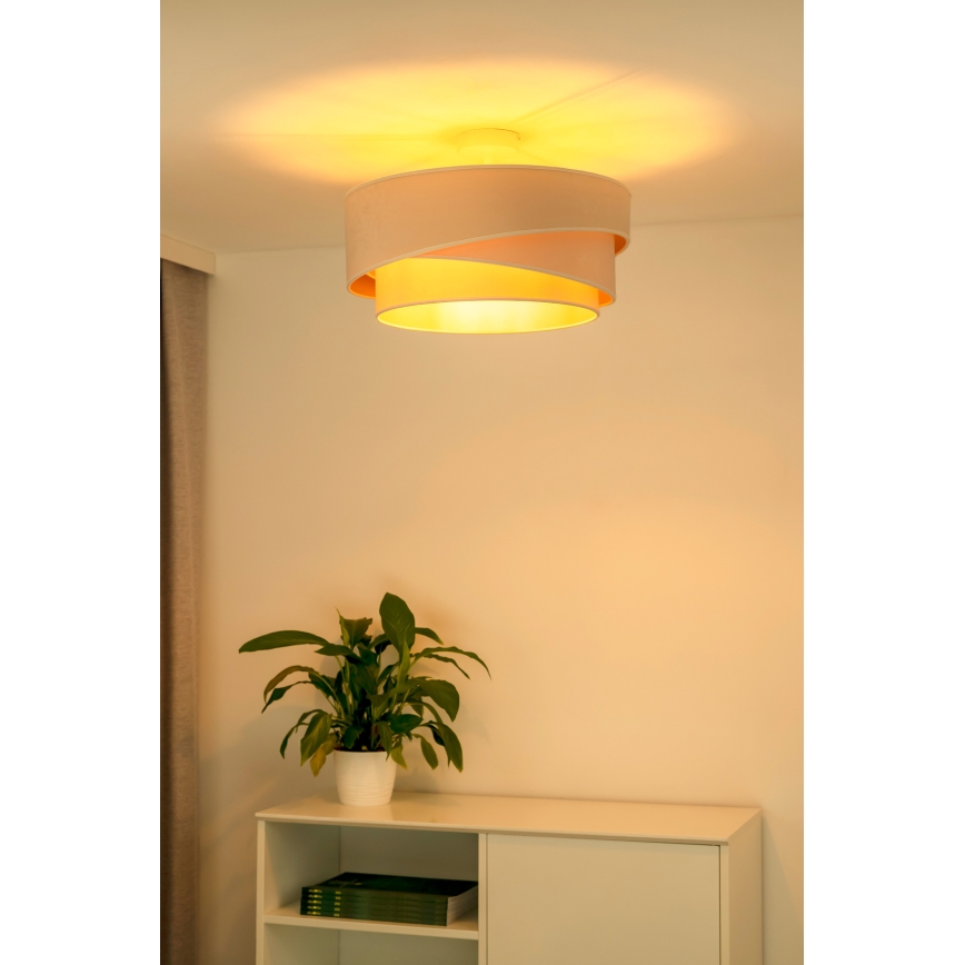 Duolla - Virsapmetuma lustra KOBO 1xE27/15W/230V d. 45 cm krēmkrāsa