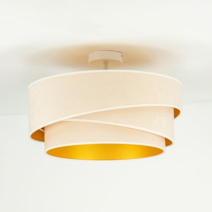 Duolla - Virsapmetuma lustra KOBO 1xE27/15W/230V d. 45 cm krēmkrāsa