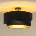Duolla - Virsapmetuma lustra KOBO 1xE27/15W/230V d. 45 cm melna