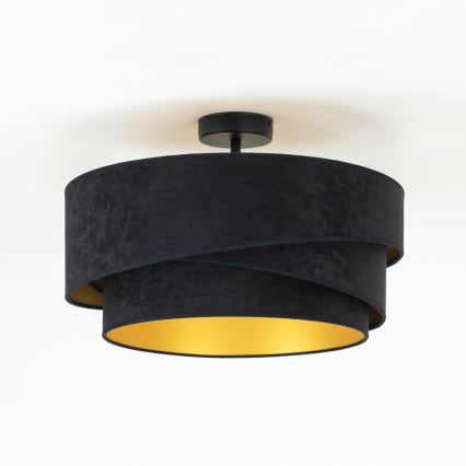 Duolla - Virsapmetuma lustra KOBO 1xE27/15W/230V d. 45 cm melna