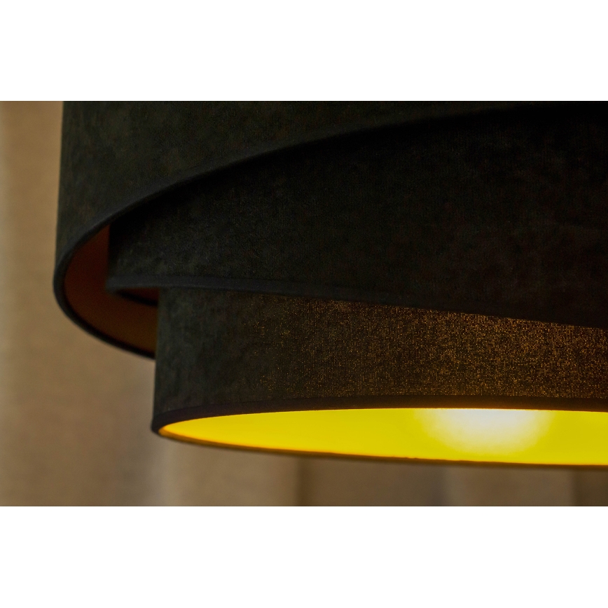 Duolla - Virsapmetuma lustra KOBO 1xE27/15W/230V d. 45 cm melna
