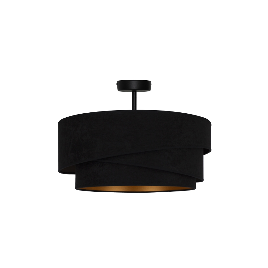 Duolla - Virsapmetuma lustra KOBO 1xE27/15W/230V d. 45 cm melna