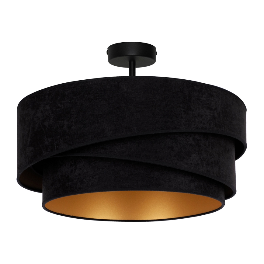 Duolla - Virsapmetuma lustra KOBO 1xE27/15W/230V d. 45 cm melna