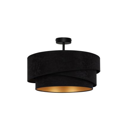 Duolla - Virsapmetuma lustra KOBO 1xE27/15W/230V d. 45 cm melna