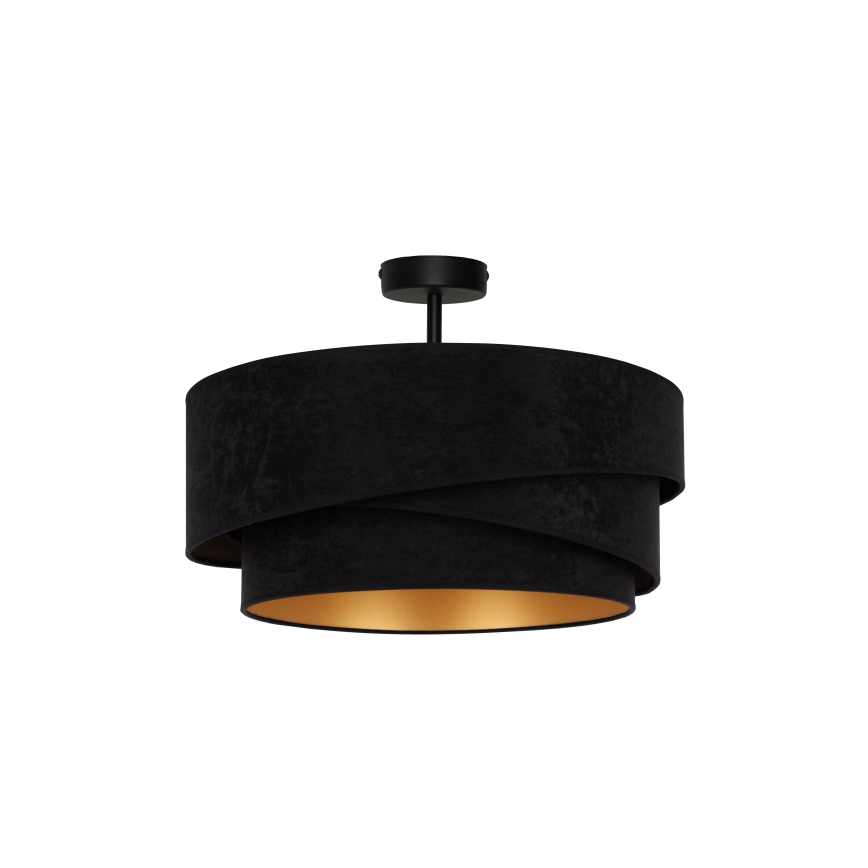 Duolla - Virsapmetuma lustra KOBO 1xE27/15W/230V d. 45 cm melna