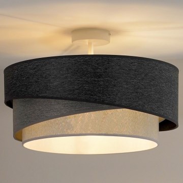 Duolla - Virsapmetuma lustra KOBO 1xE27/15W/230V d. 45 cm pelēka/balta