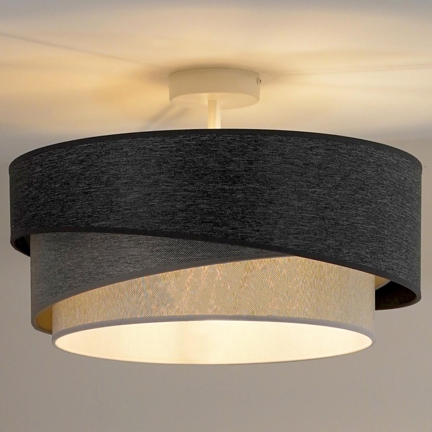 Duolla - Virsapmetuma lustra KOBO 1xE27/15W/230V d. 45 cm pelēka/balta