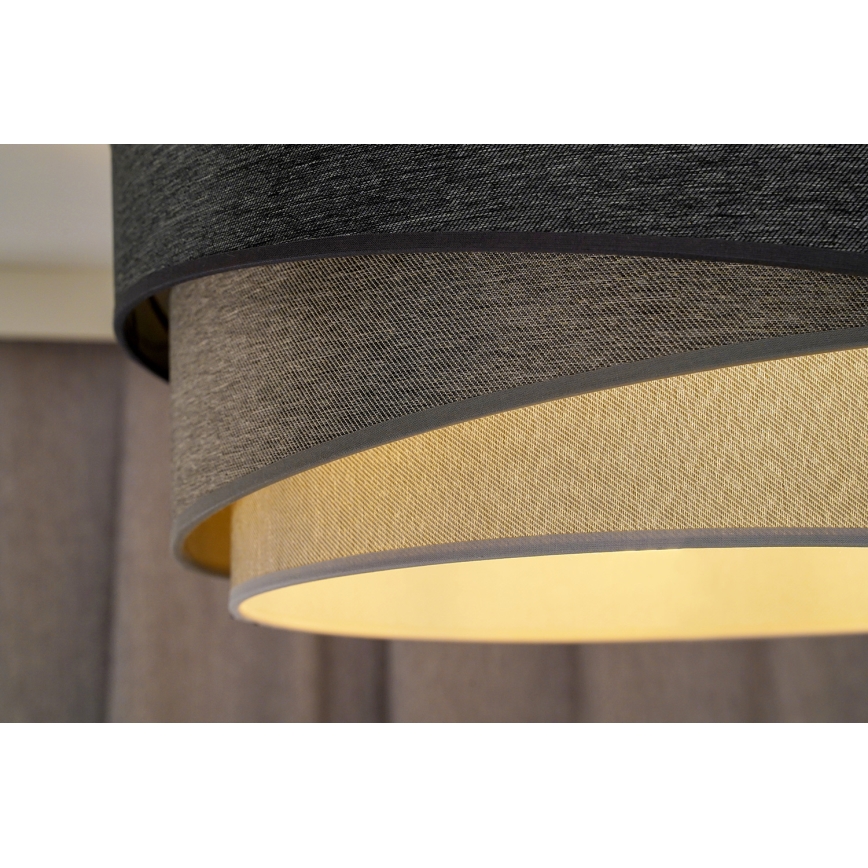 Duolla - Virsapmetuma lustra KOBO 1xE27/15W/230V d. 45 cm pelēka/balta