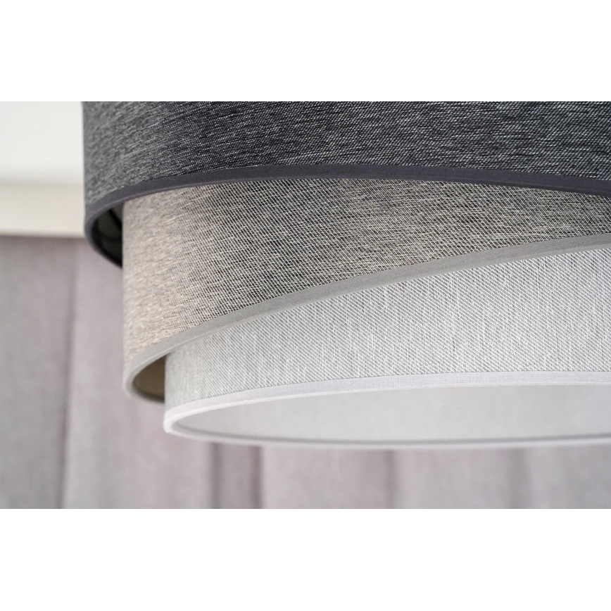 Duolla - Virsapmetuma lustra KOBO 1xE27/15W/230V d. 45 cm pelēka/balta