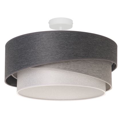 Duolla - Virsapmetuma lustra KOBO 1xE27/15W/230V d. 45 cm pelēka/balta