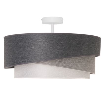 Duolla - Virsapmetuma lustra KOBO 1xE27/15W/230V d. 45 cm pelēka/balta