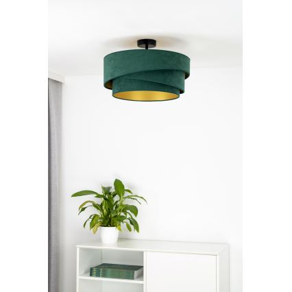 Duolla - Virsapmetuma lustra KOBO 1xE27/15W/230V d. 45 cm zaļa