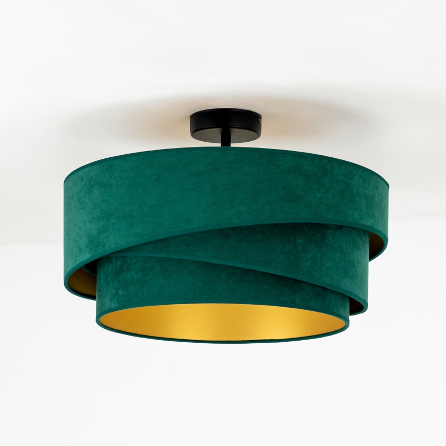 Duolla - Virsapmetuma lustra KOBO 1xE27/15W/230V d. 45 cm zaļa