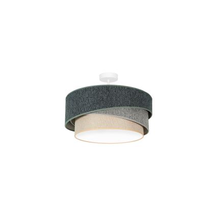 Duolla - Virsapmetuma lustra KOBO ECO RECYCLING 1xE27/15W/230V d. 45 cm zaļa/pelēka/krēmkrāsa