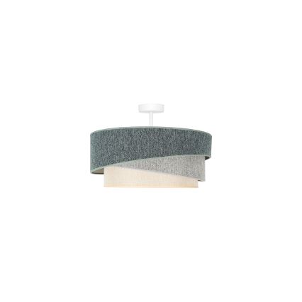 Duolla - Virsapmetuma lustra KOBO ECO RECYCLING 1xE27/15W/230V d. 45 cm zaļa/pelēka/krēmkrāsa