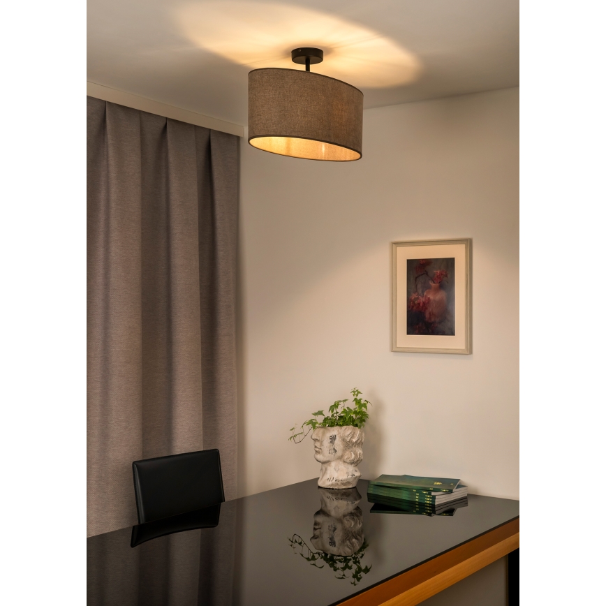 Duolla - Virsapmetuma lustra OVAL 1xE27/15W/230V brūna