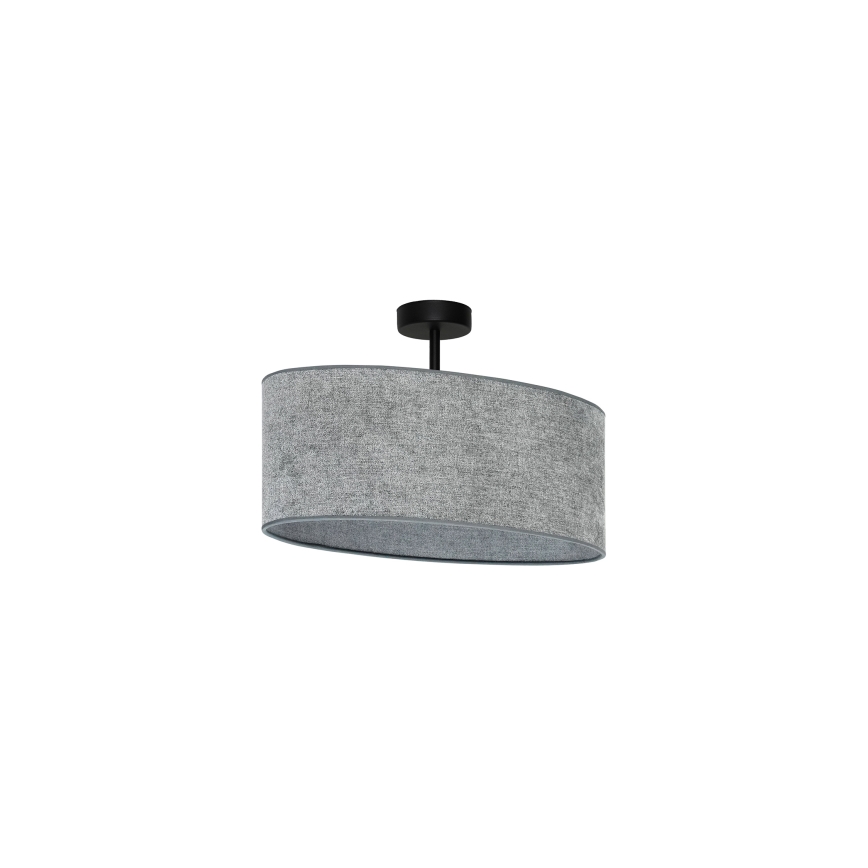 Duolla - Virsapmetuma lustra OVAL 1xE27/15W/230V pelēka