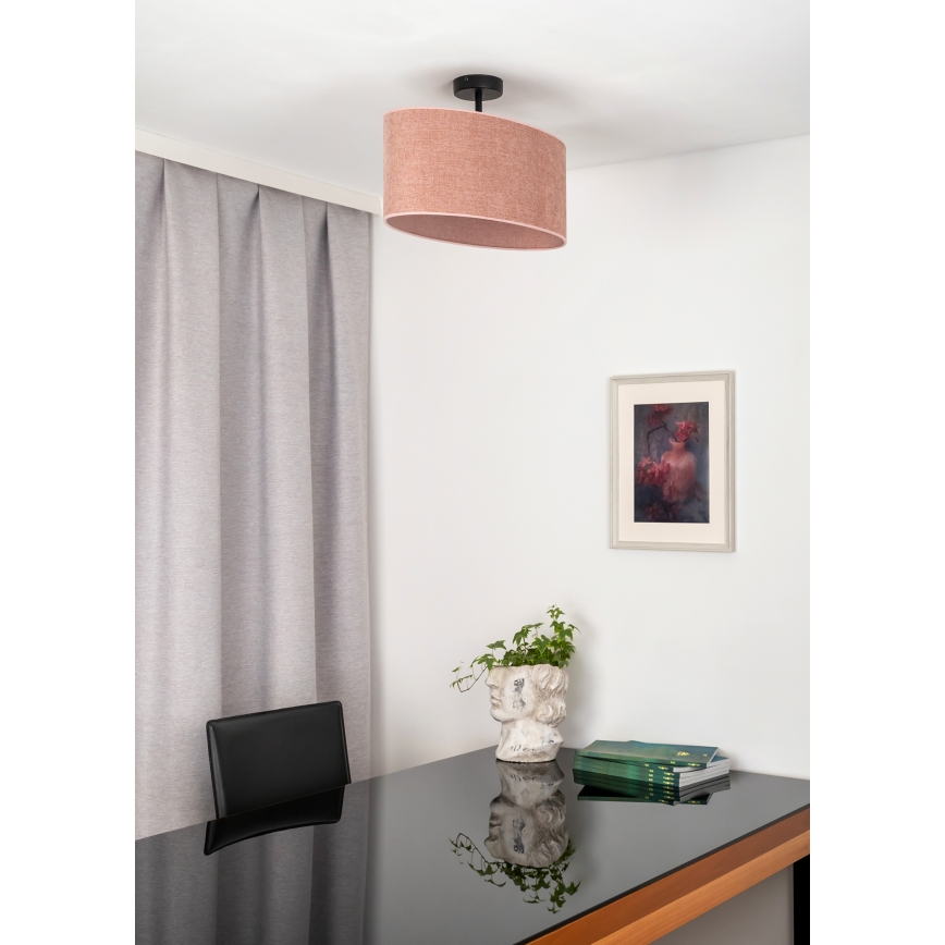 Duolla - Virsapmetuma lustra OVAL 1xE27/15W/230V rozā