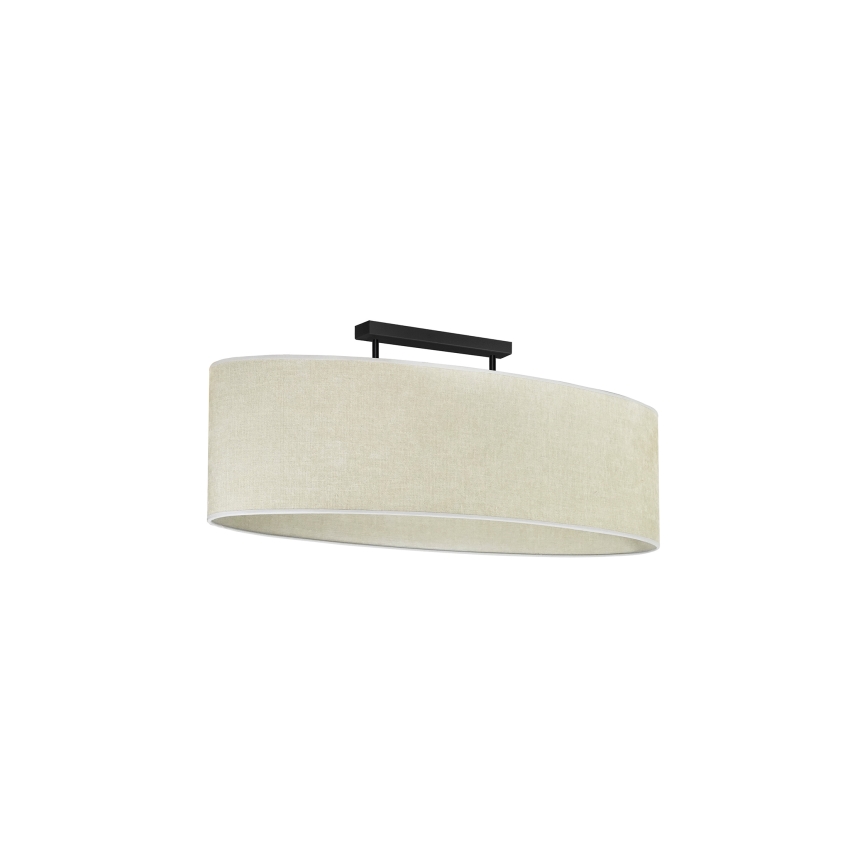 Duolla - Virsapmetuma lustra OVAL 2xE27/15W/230V pelēka