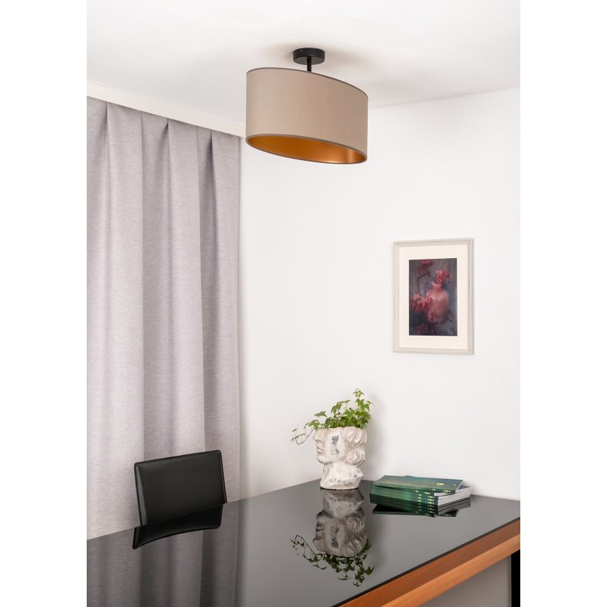 Duolla - Virsapmetuma lustra OVAL VEGAN 1xE27/15W/230V bēša