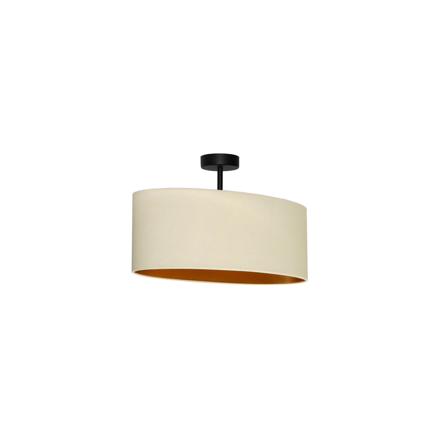 Duolla - Virsapmetuma lustra OVAL VEGAN 1xE27/15W/230V krēmkrāsa