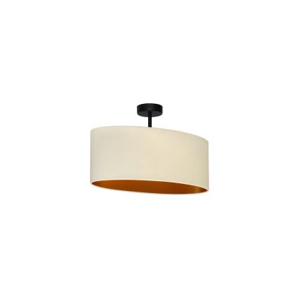 Duolla - Virsapmetuma lustra OVAL VEGAN 1xE27/15W/230V krēmkrāsa