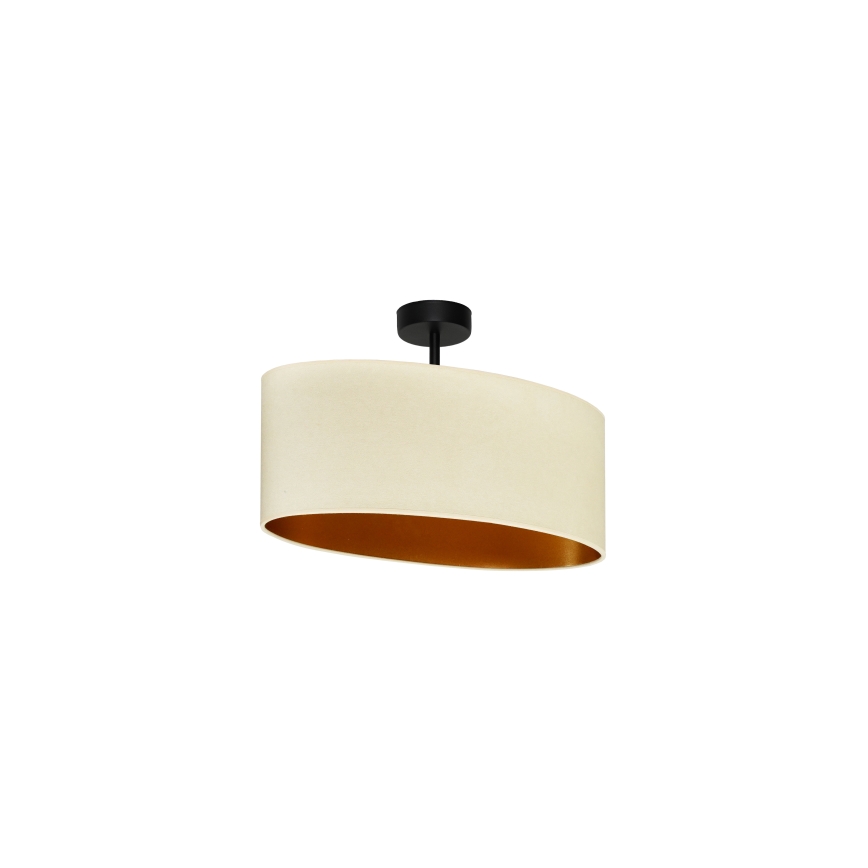 Duolla - Virsapmetuma lustra OVAL VEGAN 1xE27/15W/230V krēmkrāsa