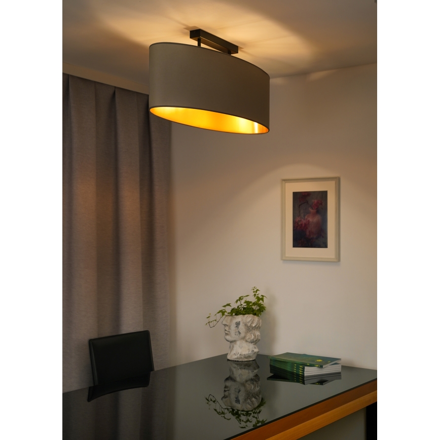 Duolla - Virsapmetuma lustra OVAL VEGAN 2xE27/15W/230V bēša