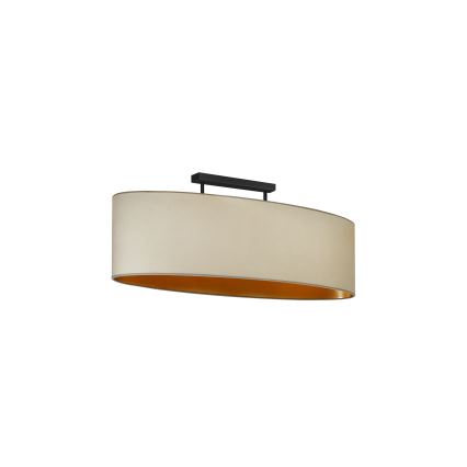 Duolla - Virsapmetuma lustra OVAL VEGAN 2xE27/15W/230V bēša