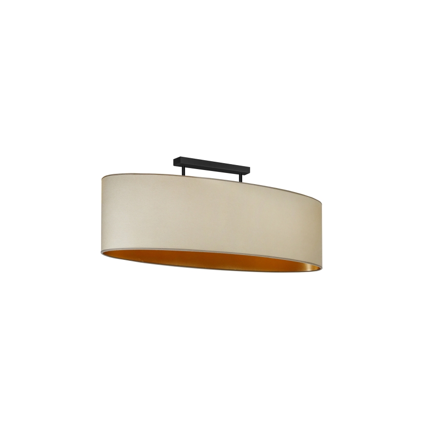 Duolla - Virsapmetuma lustra OVAL VEGAN 2xE27/15W/230V bēša