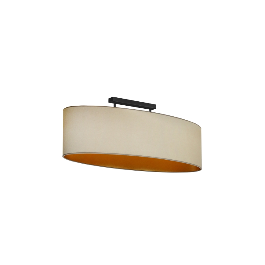 Duolla - Virsapmetuma lustra OVAL VEGAN 2xE27/15W/230V bēša