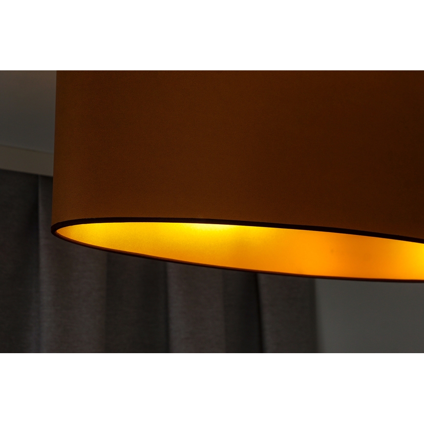 Duolla - Virsapmetuma lustra OVAL VEGAN 2xE27/15W/230V brūna