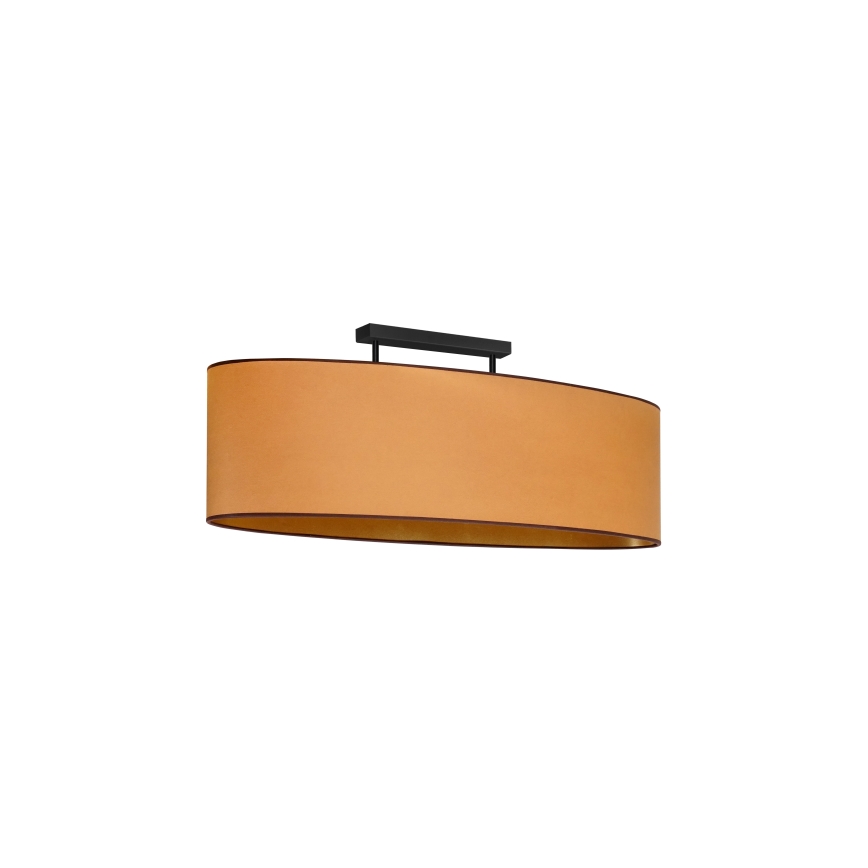 Duolla - Virsapmetuma lustra OVAL VEGAN 2xE27/15W/230V brūna