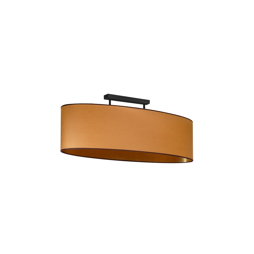 Duolla - Virsapmetuma lustra OVAL VEGAN 2xE27/15W/230V brūna