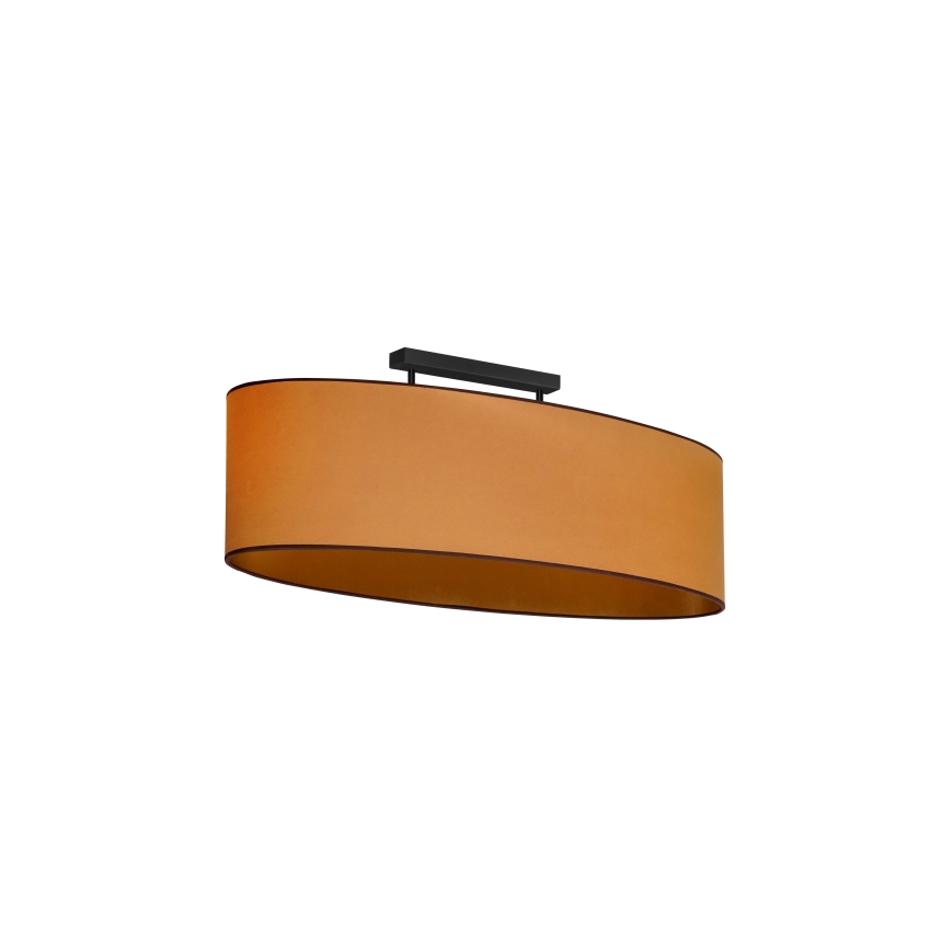 Duolla - Virsapmetuma lustra OVAL VEGAN 2xE27/15W/230V brūna