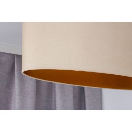 Duolla - Virsapmetuma lustra OVAL VEGAN 2xE27/15W/230V krēmkrāsa