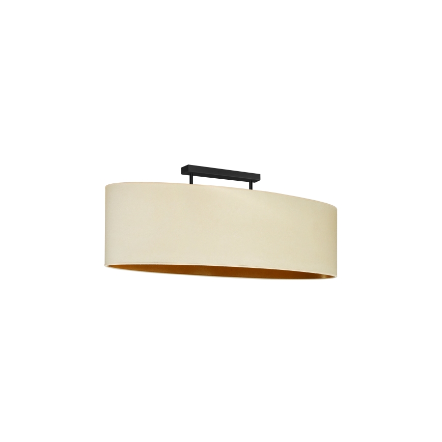 Duolla - Virsapmetuma lustra OVAL VEGAN 2xE27/15W/230V krēmkrāsa