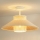 Duolla - Virsapmetuma lustra RIO RATTAN 1xE27/15W/230V d. 45 cm bēša/rotanga